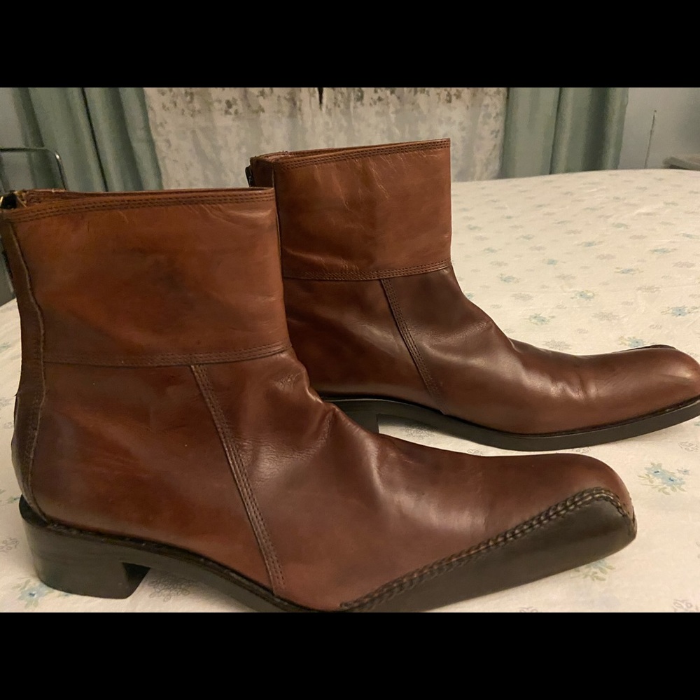 Sebastiano Migliore New Ostrich Leather Boots